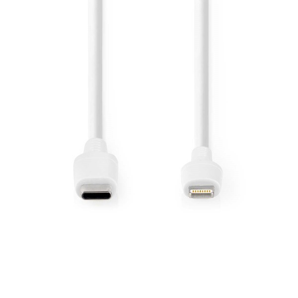 Nedis Lightning câble de charge USB-C (2 mètres) - blanc K010214041 - 1