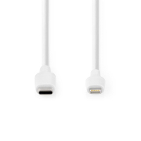 Nedis Lightning câble de charge USB-C (2 mètres) - blanc K010214041