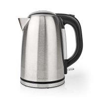 Nedis bouilloire en acier inoxydable 1,7 litre - argent/noir KAWK350EAL K170108160