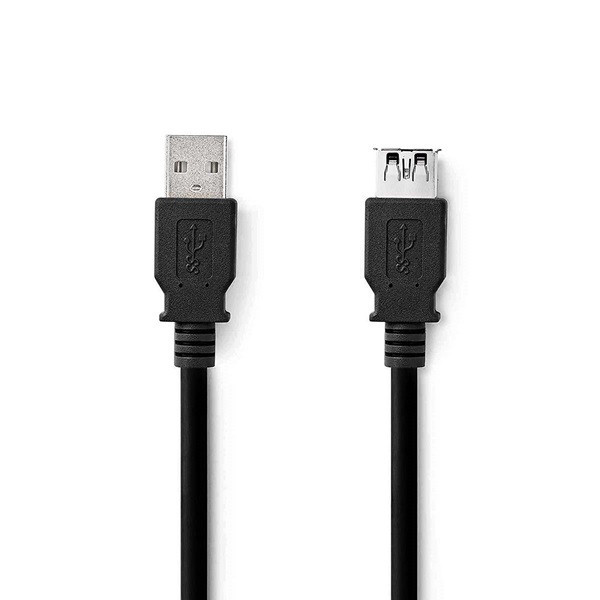 Nedis câble rallonge USB (1 mètre) - noir N010210000 - 1