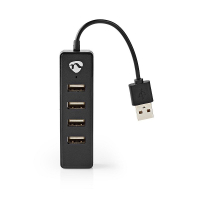 Nedis concentrateur USB 2.0 (4 ports) UHUBU2420BK K120200058