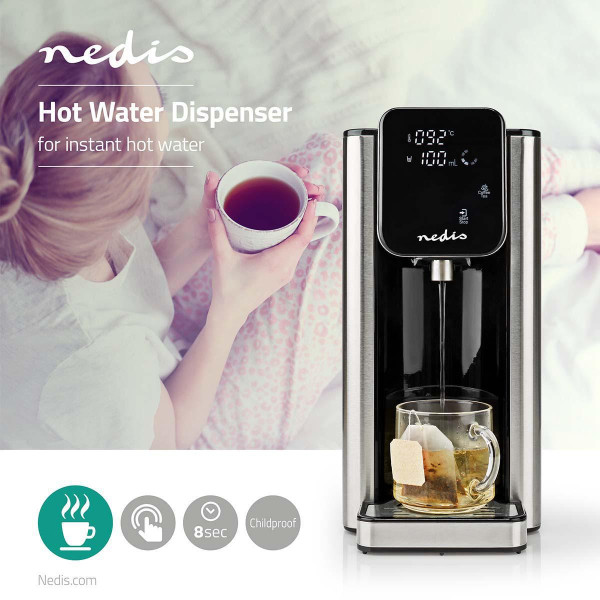 Nedis distributeur d'eau chaude 2,7 litres - noir KAWD300FBK K170108090 - 2