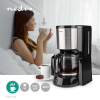 Nedis machine à café 1,5 litre - noir/argent KACM260EBK K170108125 - 2