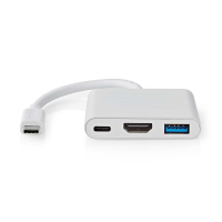 Nedis station d'accueil USB-C, USB-A, HDMI (0,1 mètre) - blanc K010214336