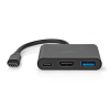 Nedis station d'accueil USB-C, USB-A, HDMI (0,1 mètre) - noir K010214335 - 1