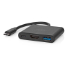 Nedis station d'accueil USB-C, USB-A, HDMI (0,1 mètre) - noir K010214335 - 4