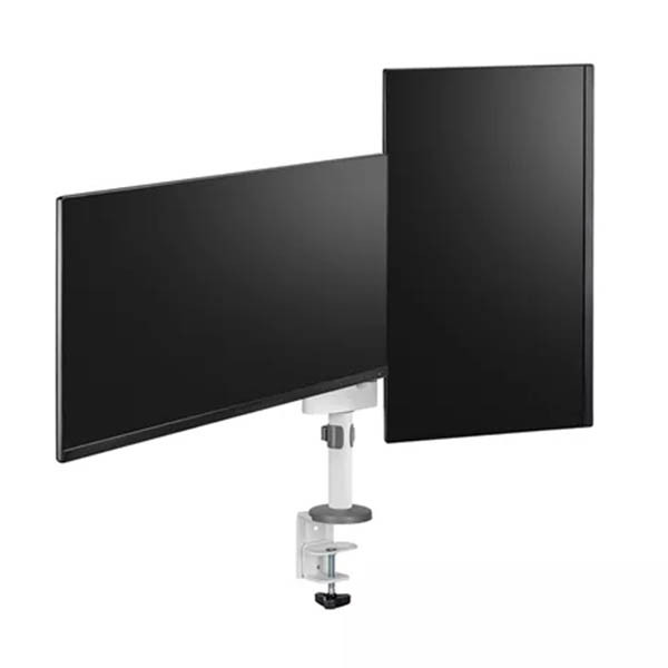 Neomounts Next Lite bras d'écran compact pour 2 moniteurs (avec pince et passe-câbles) - blanc 204014 - 4