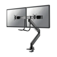 Neomounts bras d'écran à ressort à gaz pour 2 écrans (avec pince) - noir NM-D775DXBLACK 200340