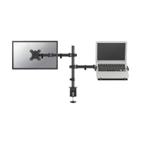Neomounts bras d'écran pour 1 écran + 1 support pour ordinateur portable (avec pince et oeillet) - noir FPMA-D550NOTEBOOK 200333