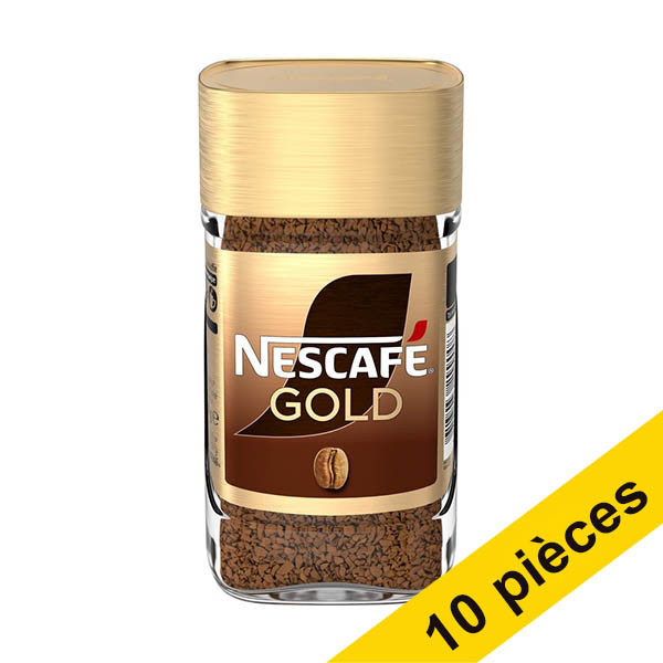 Offre : 10x Nescafé Gold café instantané 50 grammes 423462 - 1