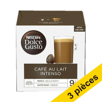 Offre : 3x Nescafé Dolce Gusto Café au Lait Intenso capsules de café (16 pièces)