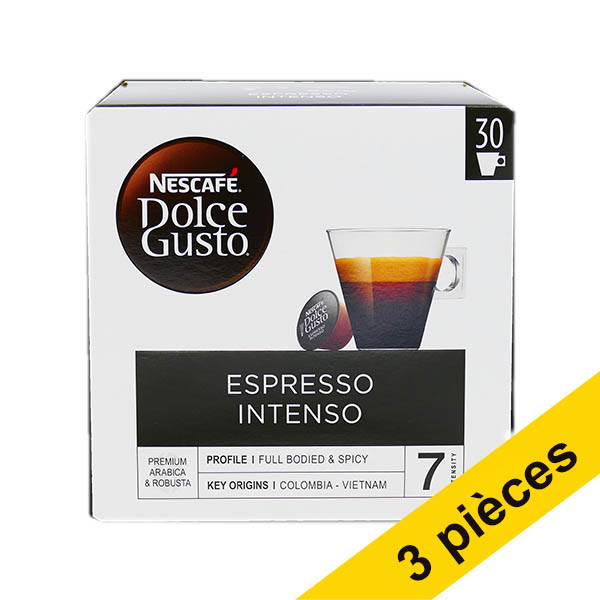 Offre : 3x Nescafé Dolce Gusto Espresso Intenso capsules de café (16 pièces) 422980 - 1