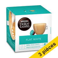 Offre : 3x Nescafé Dolce Gusto Flat White capsules de café (16 pièces)