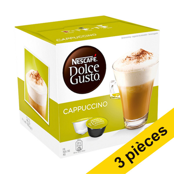 Offre : 3x Nescafé Dolce Gusto capsules Cappuccino (16 capsules) 423171 - 1