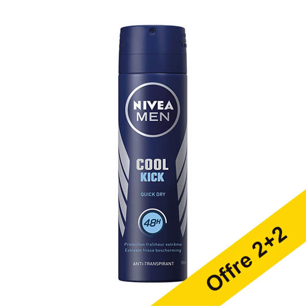 Offre : 4x Nivea Cool Kick for Men déodorant (150 ml) SNI06274 - 1