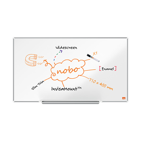 Nobo Impression Pro Widescreen tableau blanc magnétique émaillé 71 x 40 cm 1915248 247401 - 5