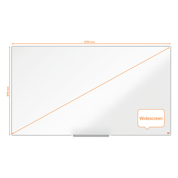 Nobo Impression Pro Widescreen tableau blanc magnétique en acier laqué 155 x 87 cm 1915256 247399 - 1