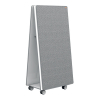 Nobo Move & Meet set complet tableau blanc/d'affichage amovible et portable - gris 1915569 247435