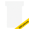 Offre : 3x Nobo fiches T taille 2 (100 fiches) - blanc 247548 - 1