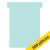 Offre : 3x Nobo fiches T taille 3 (100 fiches) - bleu clair 247544 - 1