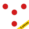 Offre : 5x Nobo aimants 30 mm (4 pièces) - rouge 247497 - 1