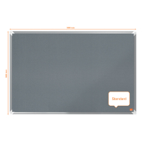 Nobo Premium Plus tableau d'affichage en feutre 90 x 60 cm - gris 1915195 247413