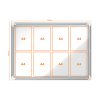Nobo Premium Plus vitrine pour extérieur 8 x A4 métal 1902579 247486 - 1