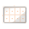 Nobo Premium Plus vitrine pour extérieur 8 x A4 métal 1902579 247486