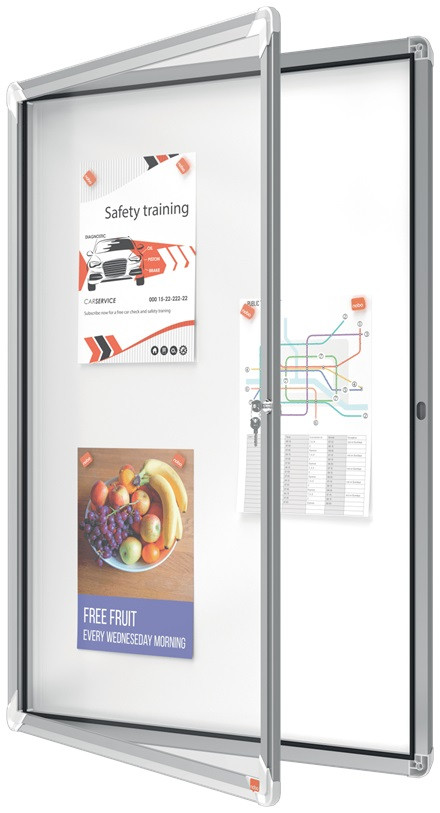 Nobo Premium Plus vitrine pour extérieur 9 x A4 métal 247487 - 5