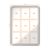Nobo Premium Plus vitrine pour extérieur 9 x A4 métal 1902580 247487
