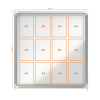 Nobo Premium Plus vitrine pour intérieur 12 x A4 métal 1902570 247480