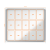 Nobo Premium Plus vitrine pour intérieur 15 x A4 métal 1902609 247481