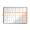 Nobo Premium Plus vitrine pour intérieur 18 x A4 métal 1902571 247482