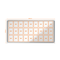 Nobo Premium Plus vitrine pour intérieur 27 x A4 métal 1902572 247483