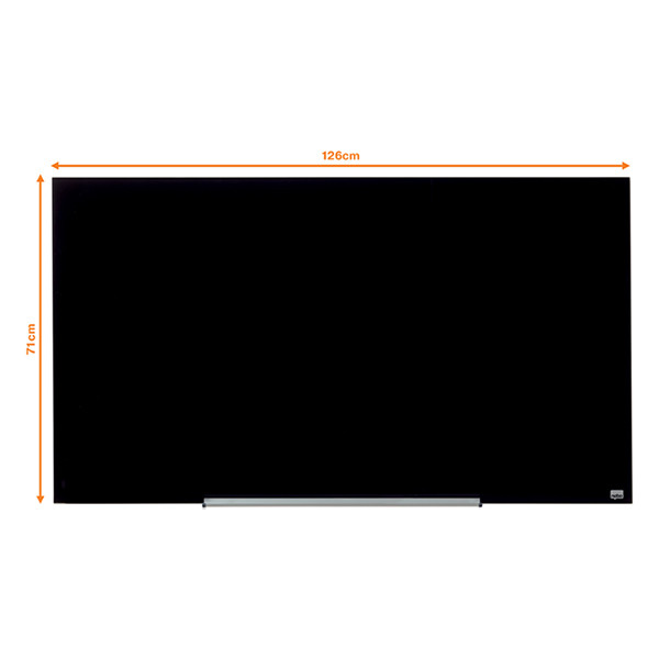 Nobo Widescreen tableau en verre magnétique (126 x 71,1 cm) - noir 1905181 247328 - 2