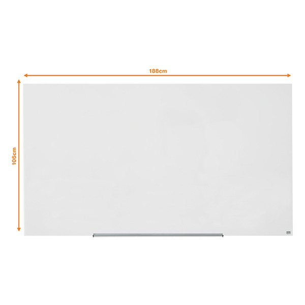 Nobo Widescreen tableau en verre magnétique (188,3 x 105,3 cm) - blanc 1905178 247333 - 2