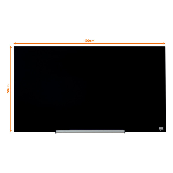 Nobo Widescreen tableau en verre magnétique (99,3 x 55,9 cm) - noir 247324 - 2