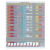 Nobo kit planning à fiches T annuel (13 colonnes, 54 fentes)