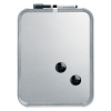 Nobo slimline tableau blanc magnétique en acier laqué 28 x 22 cm - argent QB05142CD 247139