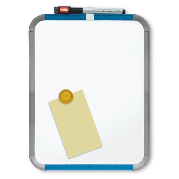 Nobo slimline tableau blanc magnétique en acier laqué 36 x 28 cm - blanc QB05442ASTD 247142 - 1