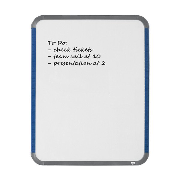 Nobo slimline tableau blanc magnétique en acier laqué 36 x 28 cm - blanc QB05442ASTD 247142 - 2