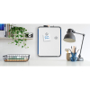 Nobo slimline tableau blanc magnétique en acier laqué 36 x 28 cm - blanc QB05442ASTD 247142 - 5