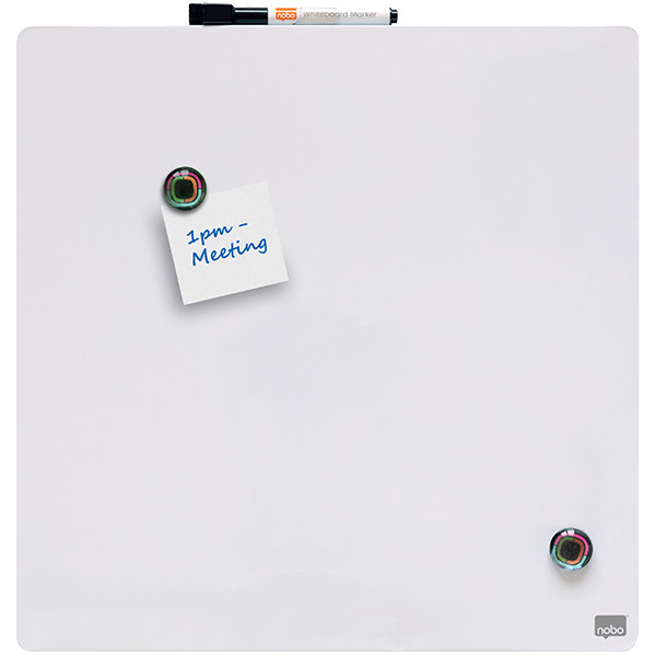 Nobo tableau blanc acier laqué magnétique 36 x 36 cm - blanc 1903802 208162 - 3
