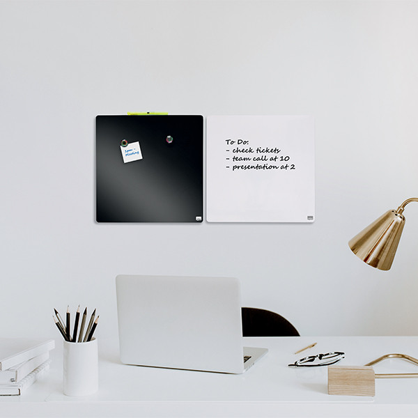 Nobo tableau blanc acier laqué magnétique 36 x 36 cm - blanc 1903802 208162 - 4