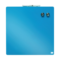 Nobo tableau blanc acier laqué magnétique 36 x 36 cm - bleu 1903873 208163