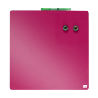Nobo tableau blanc acier laqué magnétique 36 x 36 cm - rose 1903803 208160