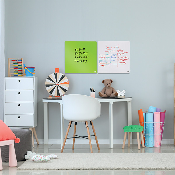 Nobo tableau blanc acier laqué magnétique 36 x 36 cm - vert 1903773 208159 - 4