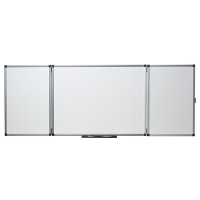 Nobo tableau blanc triptyque magnétique émaillé 120 x 90 cm 41138302 247136
