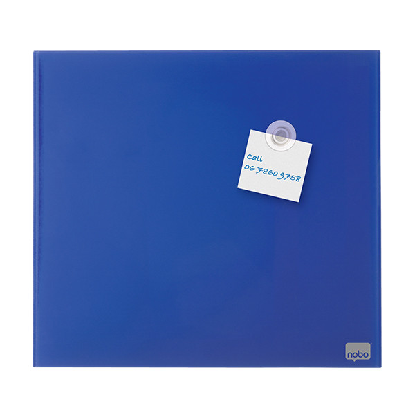 Nobo tableau en verre magnétique (45 x 45 cm) - bleu 1903953 247160 - 3