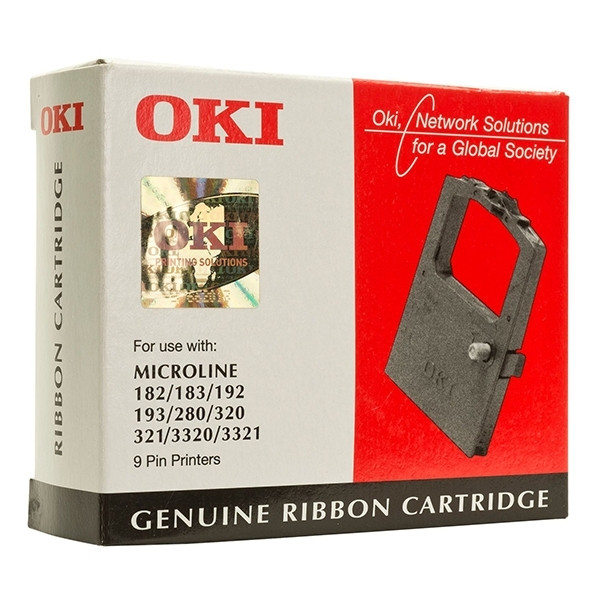 OKI 09002303 cassette à ruban encreur noir (d'origine) 09002303 042490 - 1